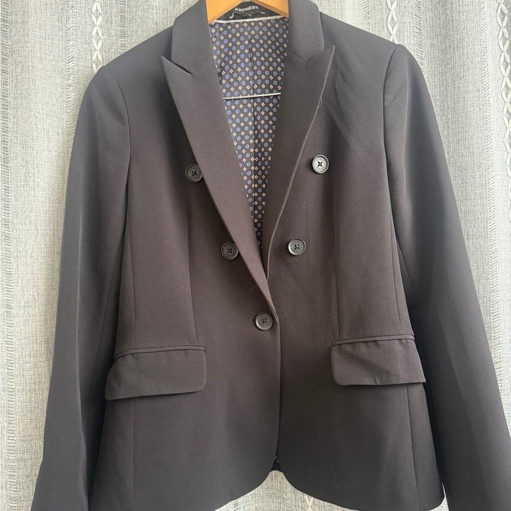 Express black stretch material blazer